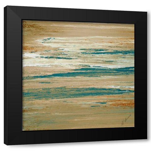 Fall Sunset Black Modern Wood Framed Art Print with Double Matting by Mercado, M.