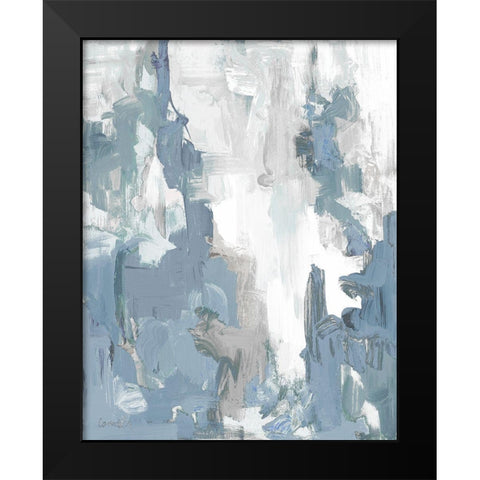 Blue Serenade Black Modern Wood Framed Art Print by Loreth, Lanie