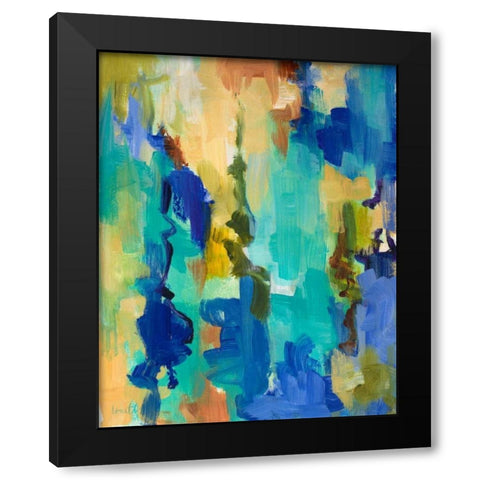 Serenade II Black Modern Wood Framed Art Print with Double Matting by Loreth, Lanie