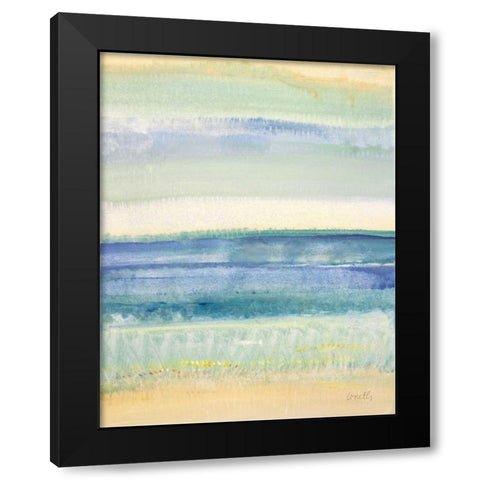 Barbados Black Modern Wood Framed Art Print with Double Matting by Loreth, Lanie