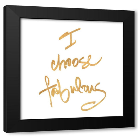 Choose Fabulous Black Modern Wood Framed Art Print with Double Matting by SD Graphics Studio