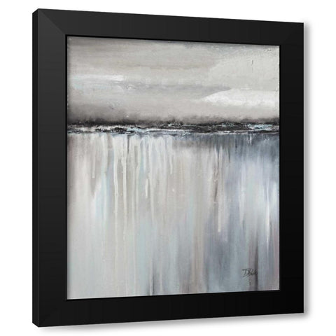 Muted Paysage I Black Modern Wood Framed Art Print with Double Matting by Pinto, Patricia