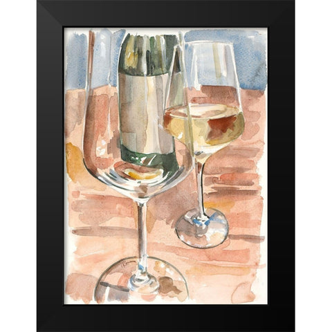 Wine Series I Black Modern Wood Framed Art Print by French-Roussia, Heather A.