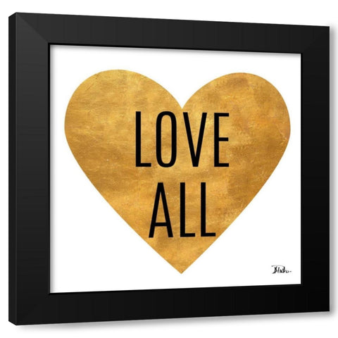 Love and Live on White Black Modern Wood Framed Art Print by Pinto, Patricia