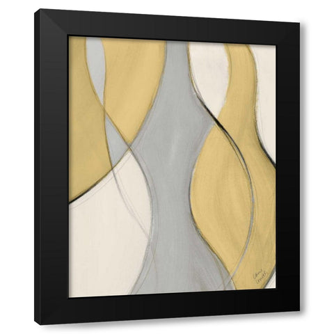 Tranquil Coalescence II Black Modern Wood Framed Art Print with Double Matting by Loreth, Lanie