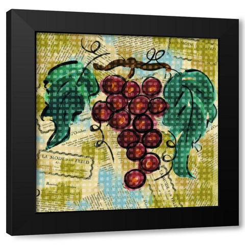Fashion Fruit III Black Modern Wood Framed Art Print with Double Matting by Biscardi, Nicholas