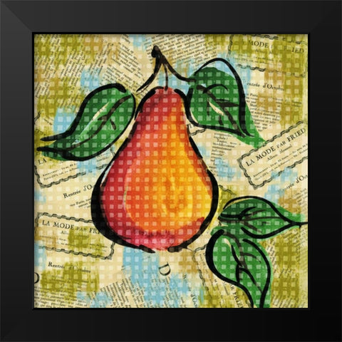 Fashion Fruit V Black Modern Wood Framed Art Print by Biscardi, Nicholas