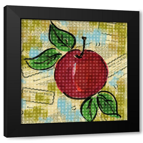 Fashion Fruit I Black Modern Wood Framed Art Print with Double Matting by Biscardi, Nicholas