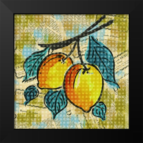 Fashion Fruit II Black Modern Wood Framed Art Print by Biscardi, Nicholas