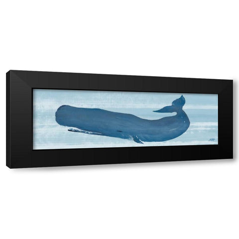 Blue Whale II Black Modern Wood Framed Art Print by DeRice, Julie