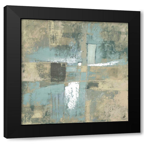 Cool Tangent II Black Modern Wood Framed Art Print with Double Matting by Marcon, Michael
