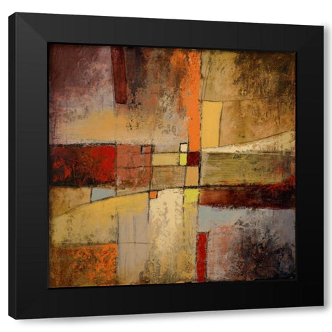 Tangent II Black Modern Wood Framed Art Print with Double Matting by Marcon, Michael
