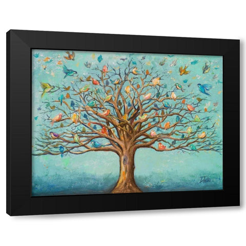 Migration Black Modern Wood Framed Art Print by Pinto, Patricia