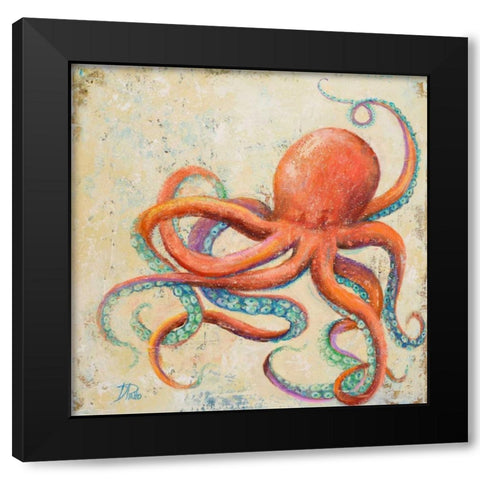 Creatures of the Ocean II Black Modern Wood Framed Art Print by Pinto, Patricia
