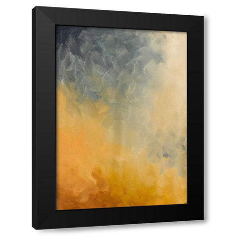Growing Amber Black Modern Wood Framed Art Print by Pinto, Patricia