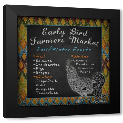 Early Bird I Black Modern Wood Framed Art Print with Double Matting by Edwins, Hugo