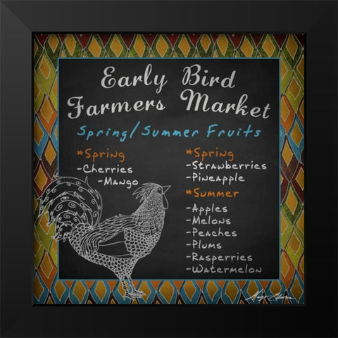 Early Bird II Black Modern Wood Framed Art Print by Edwins, Hugo