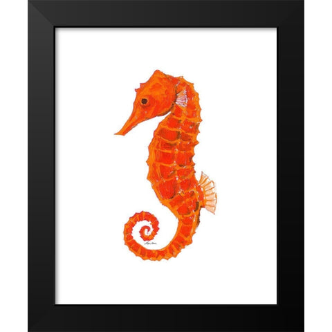 Curly Tails II Black Modern Wood Framed Art Print by Edwins, Hugo