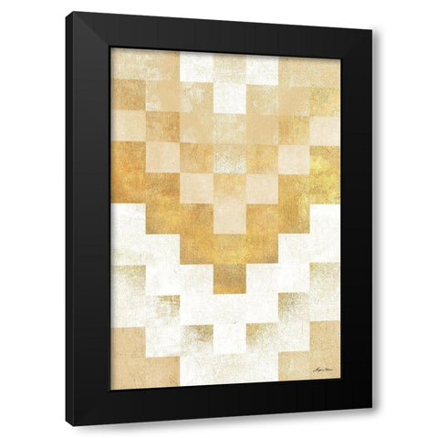 The Golden Path Black Modern Wood Framed Art Print by Edwins, Hugo