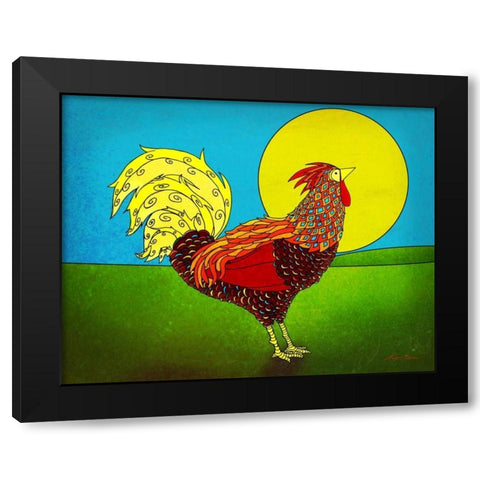 Bright and Early II Black Modern Wood Framed Art Print with Double Matting by Edwins, Hugo