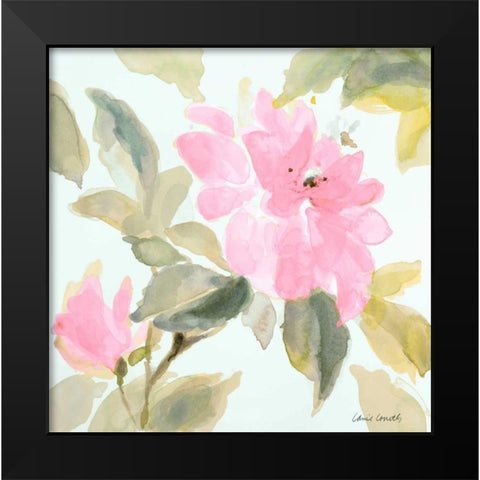 Early Pink Blooms I Black Modern Wood Framed Art Print by Loreth, Lanie