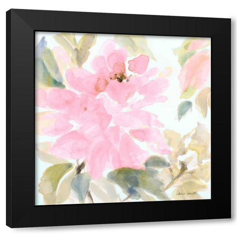 Early Pink Blooms II Black Modern Wood Framed Art Print by Loreth, Lanie