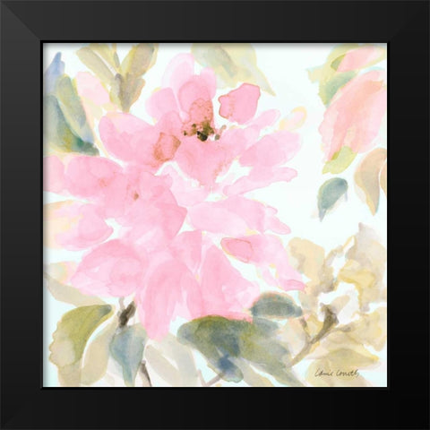 Early Pink Blooms II Black Modern Wood Framed Art Print by Loreth, Lanie