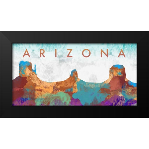 Arizona Black Modern Wood Framed Art Print by Meneely, Dan