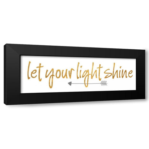 Light I Black Modern Wood Framed Art Print by SD Graphics Studio