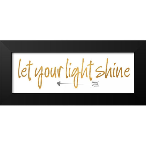 Light I Black Modern Wood Framed Art Print by SD Graphics Studio