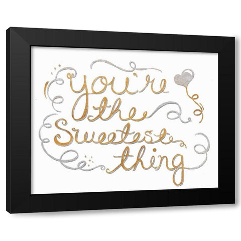 You are My Favorite II Black Modern Wood Framed Art Print with Double Matting by SD Graphics Studio