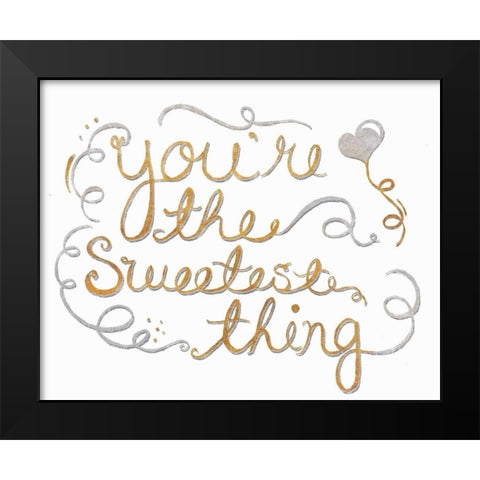 You are My Favorite II Black Modern Wood Framed Art Print by SD Graphics Studio