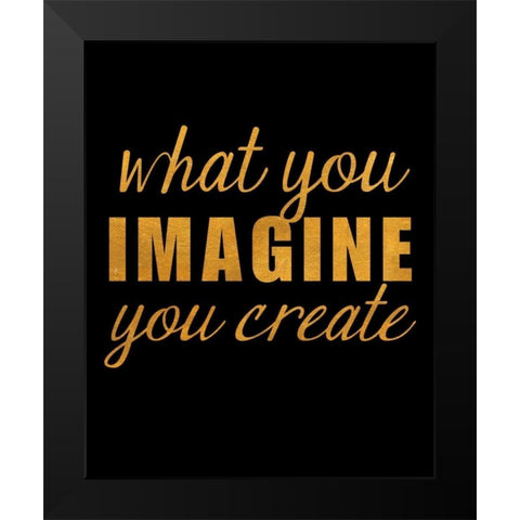 Smile Imagine II Black Modern Wood Framed Art Print by Studio, SD Graphics
