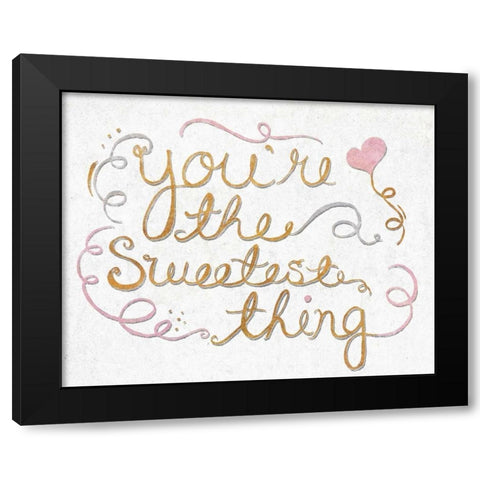 You Are My Favorite II Black Modern Wood Framed Art Print by SD Graphics Studio