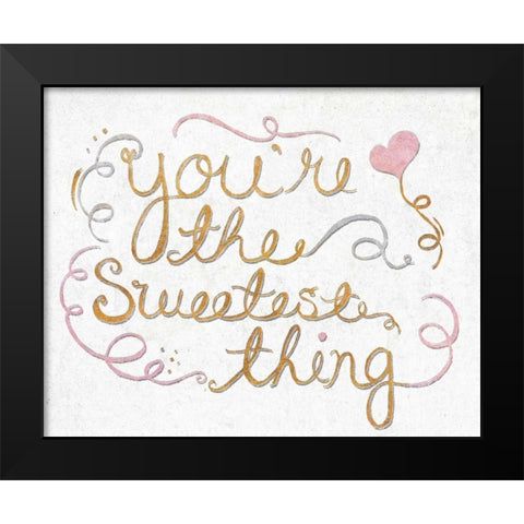 You Are My Favorite II Black Modern Wood Framed Art Print by SD Graphics Studio