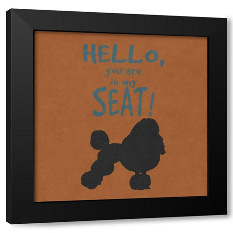 Deoge Says Square I Black Modern Wood Framed Art Print by Studio, Sd Graphics