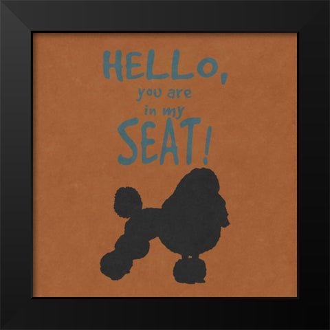 Deoge Says Square I Black Modern Wood Framed Art Print by Studio, Sd Graphics