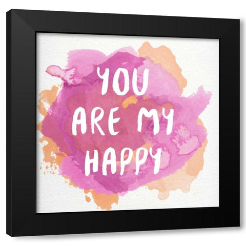 You Are You I Black Modern Wood Framed Art Print with Double Matting by Studio, Sd Graphics