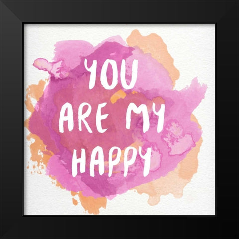 You Are You I Black Modern Wood Framed Art Print by Studio, Sd Graphics