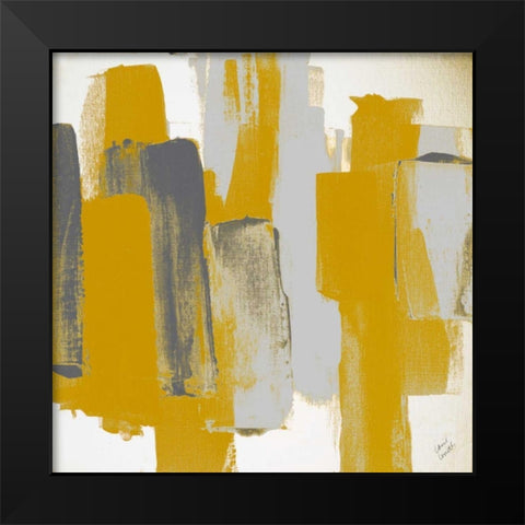 Prevailing Gray Square II Black Modern Wood Framed Art Print by Loreth, Lanie