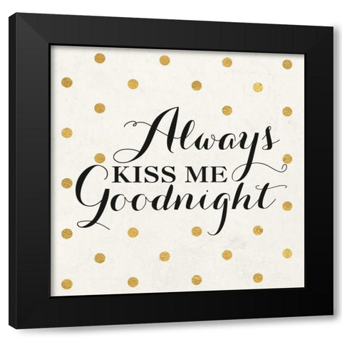 Love Words Black II Black Modern Wood Framed Art Print with Double Matting by SD Graphics Studio