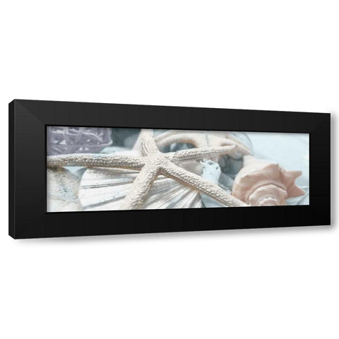 Gold Seashells I Black Modern Wood Framed Art Print by Bryant, Susan