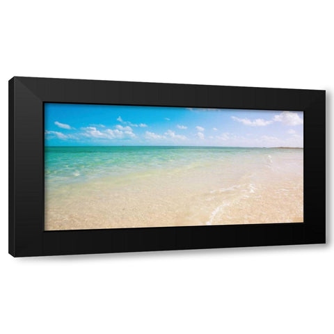 Sandy Paradise Black Modern Wood Framed Art Print with Double Matting by Bryant, Susan