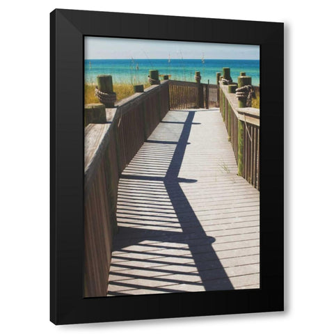 Coast Dock I Black Modern Wood Framed Art Print by Bryant, Susan