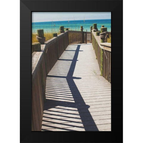 Coast Dock I Black Modern Wood Framed Art Print by Bryant, Susan