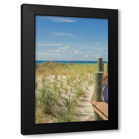 Coast Dock II Black Modern Wood Framed Art Print by Bryant, Susan