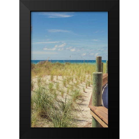 Coast Dock II Black Modern Wood Framed Art Print by Bryant, Susan