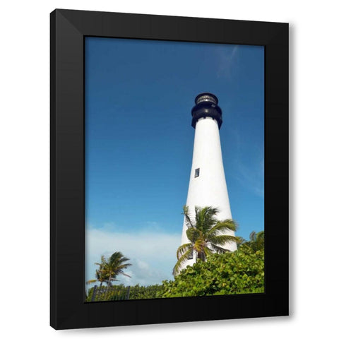 South Lighthouse Black Modern Wood Framed Art Print by Peck, Gail