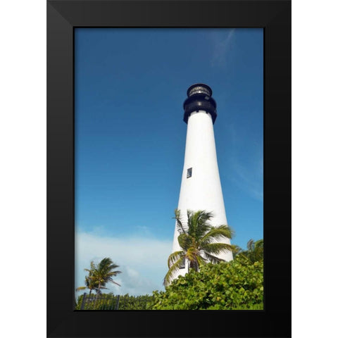 South Lighthouse Black Modern Wood Framed Art Print by Peck, Gail