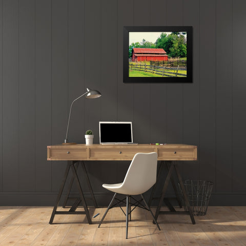 American Suite Black Modern Wood Framed Art Print by Peck, Gail